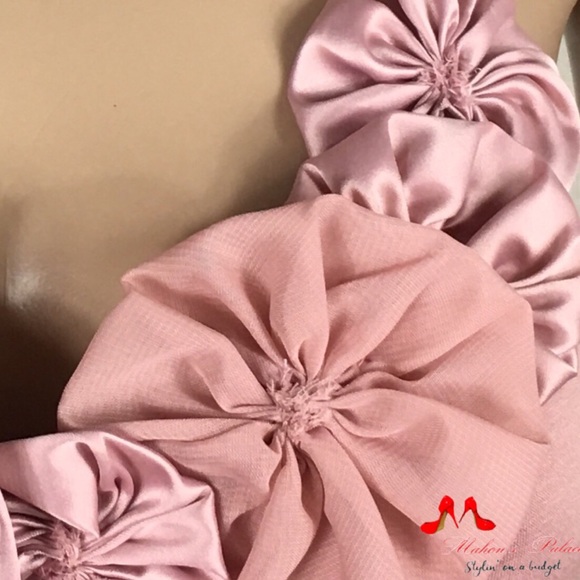 Pink Flower Patchwork Detailed Racerback Tank Top - Picture 6 of 6